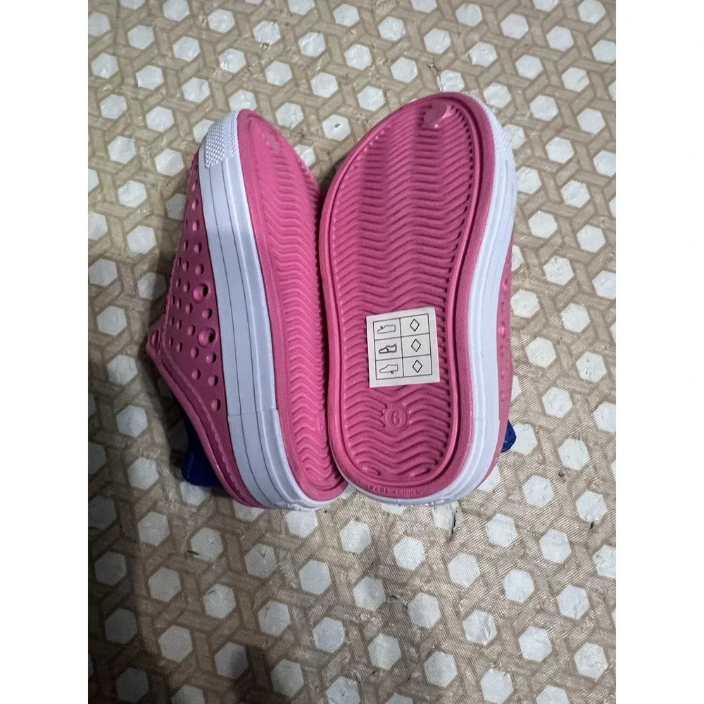Skechers Guzman Steps Pink Water Shoes Size 6 Little Girls Slip‎ On